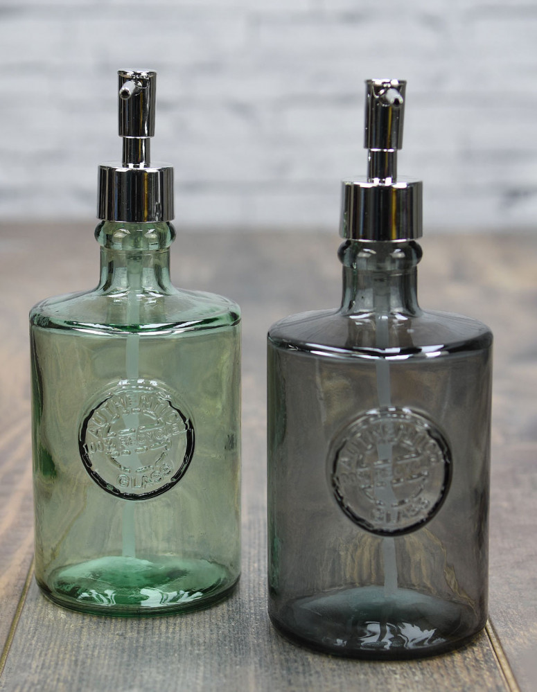 Distributeur de savon en verre...