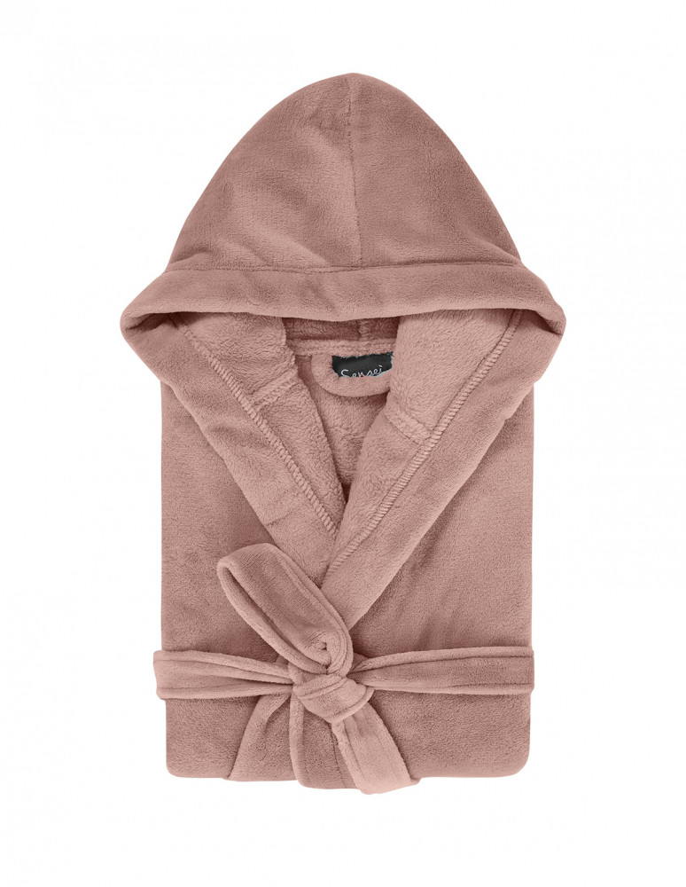 Peignoir polaire mixte à capuche KAPRA