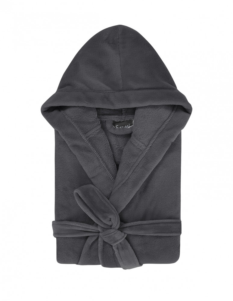 Peignoir polaire mixte à capuche KAPRA