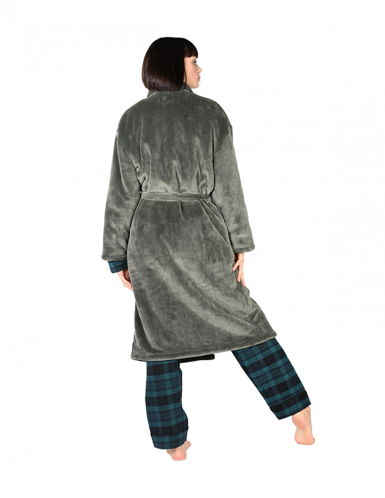 Peignoir mixte polaire chaud doublé...