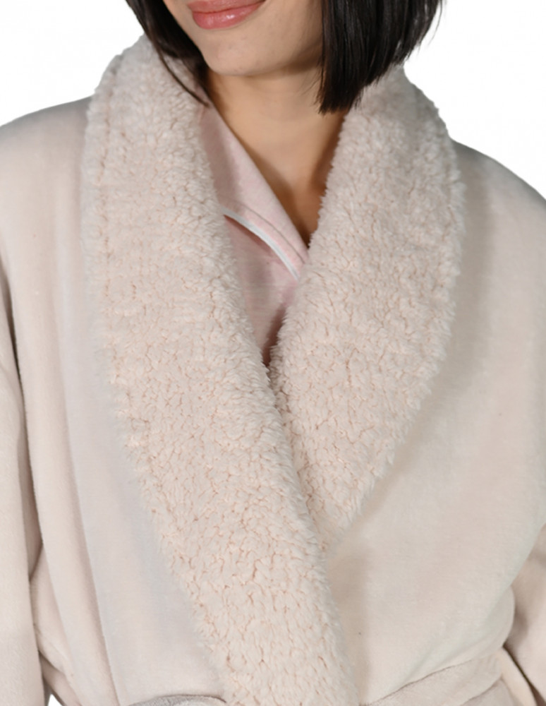 Peignoir mixte polaire chaud doublé...