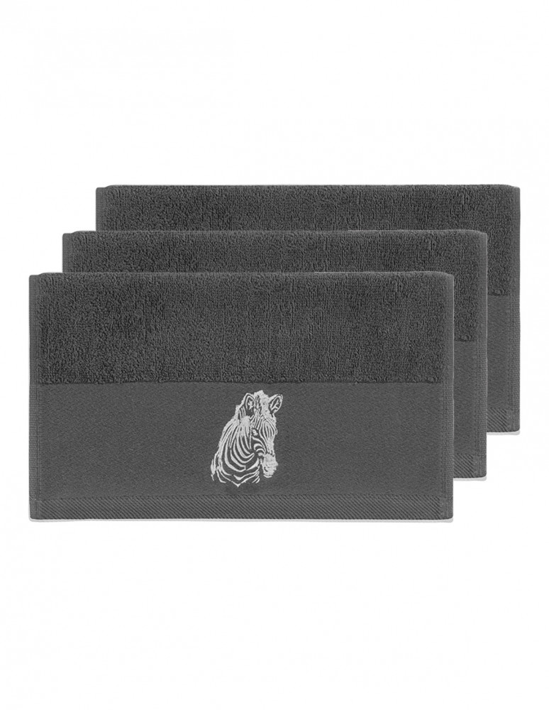 Lot de 3 Serviettes invité...