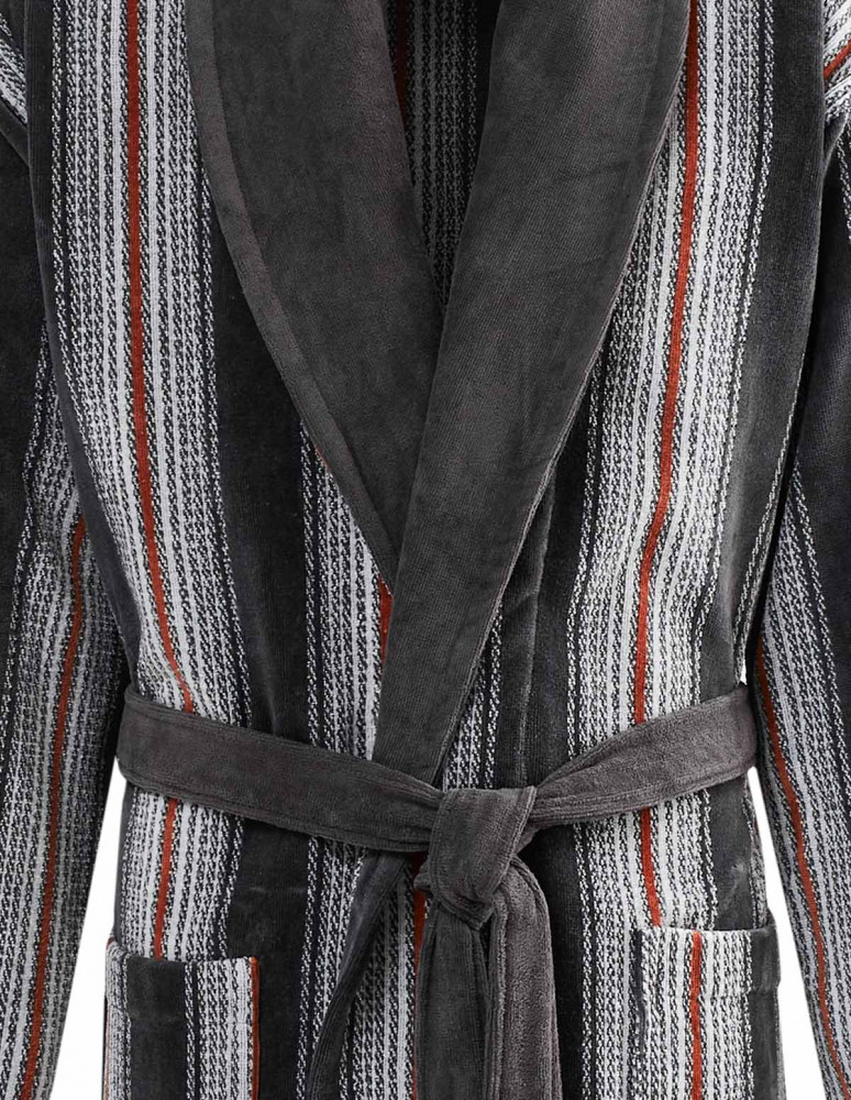 Peignoirs col châle Velours Jacquard...