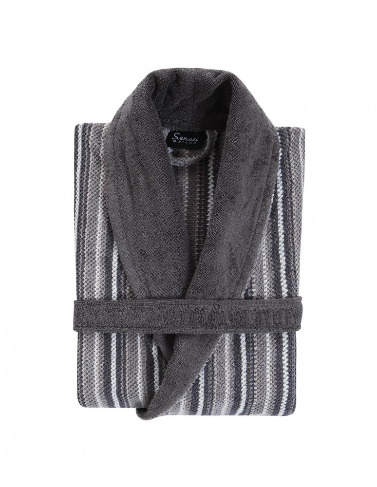 Peignoirs col châle Velours Jacquard...