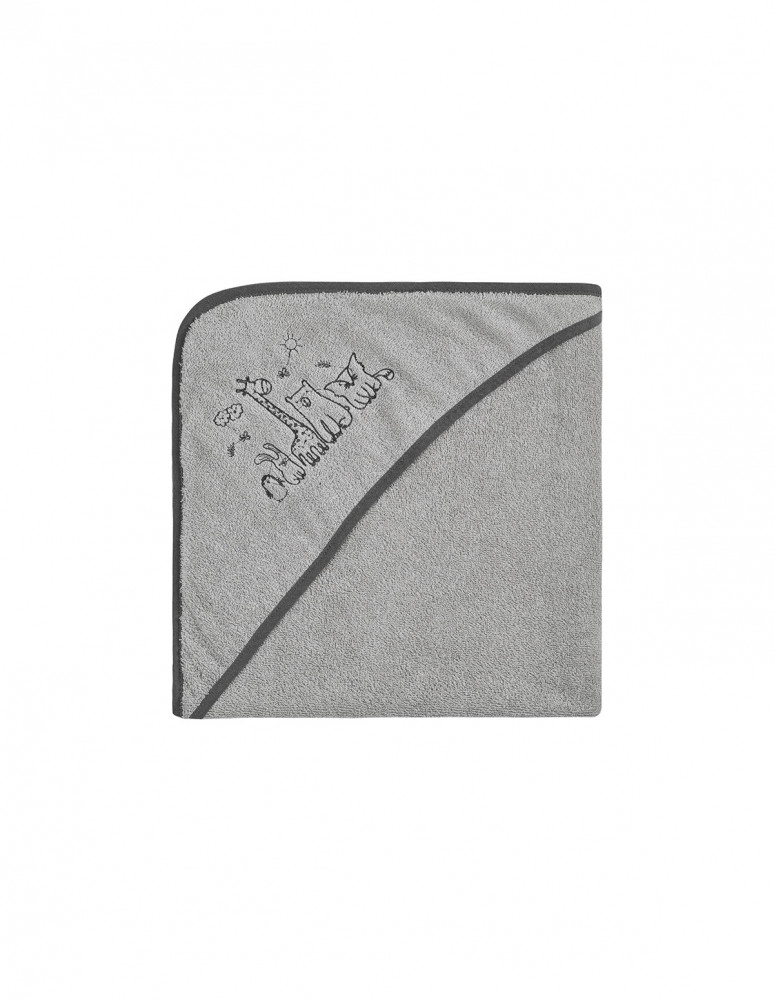Cape de Bain Brodée 450gr/m² BABY JUNGLE
