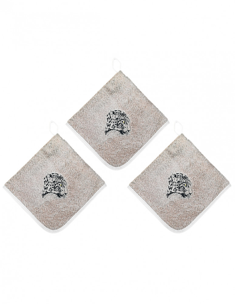 Lot de 3 Torchons Carrés Eponge...