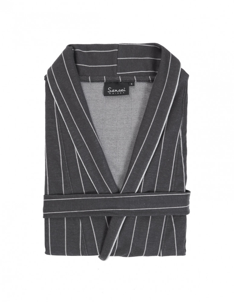 Peignoir d'intérieur rayé femme ANDREA