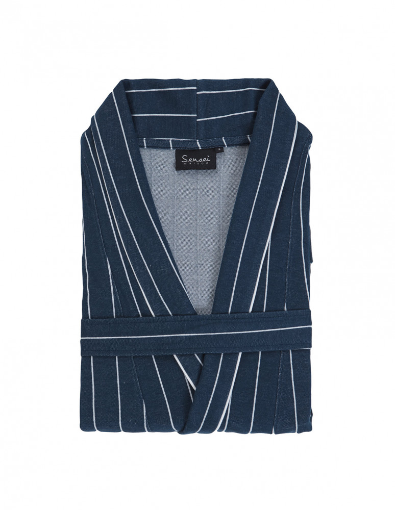 Peignoir d'intérieur rayé femme ANDREA