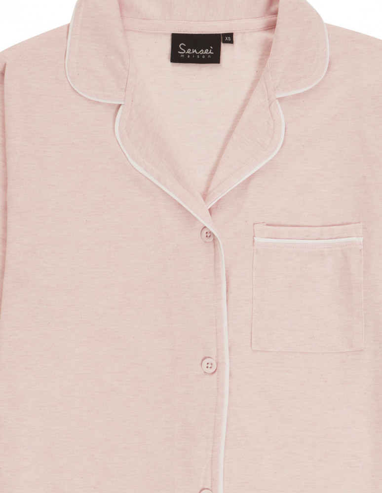 Pyjama uni chambray femme MILA