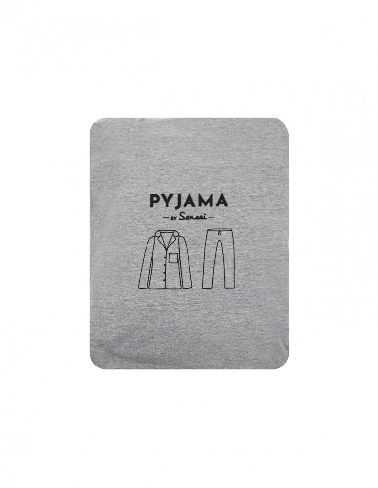 Pyjama uni chambray femme MILA