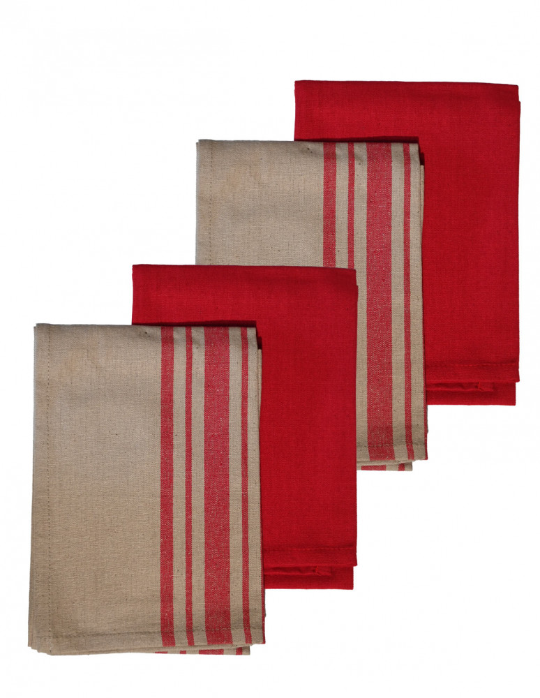 Lot de 4 Torchons PURELIFE Lot de 4 Torchons PURELIFE