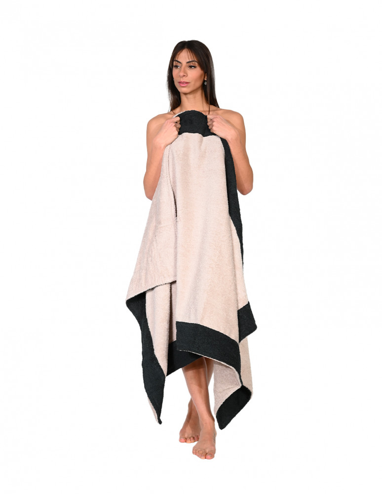 Maxi drap de bain bordé 450gr/m² MAYA...