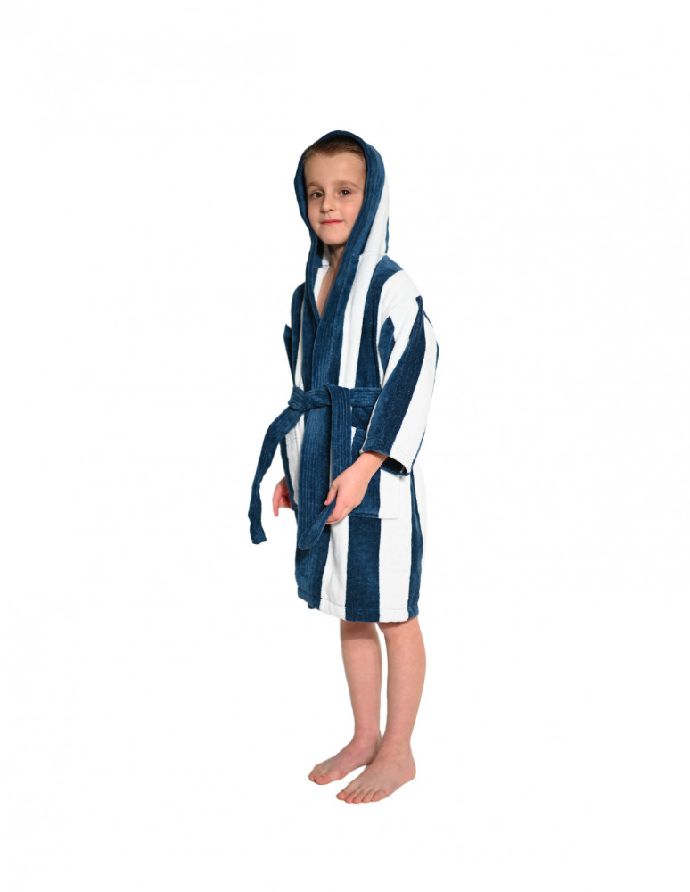 Peignoir enfant capuche velours...