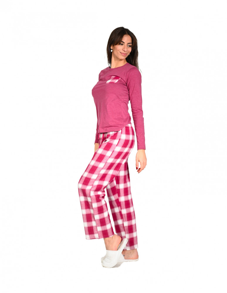 Pyjama pantalon 100% coton bas...