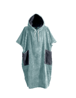 Poncho de plage adulte en velours BEACH