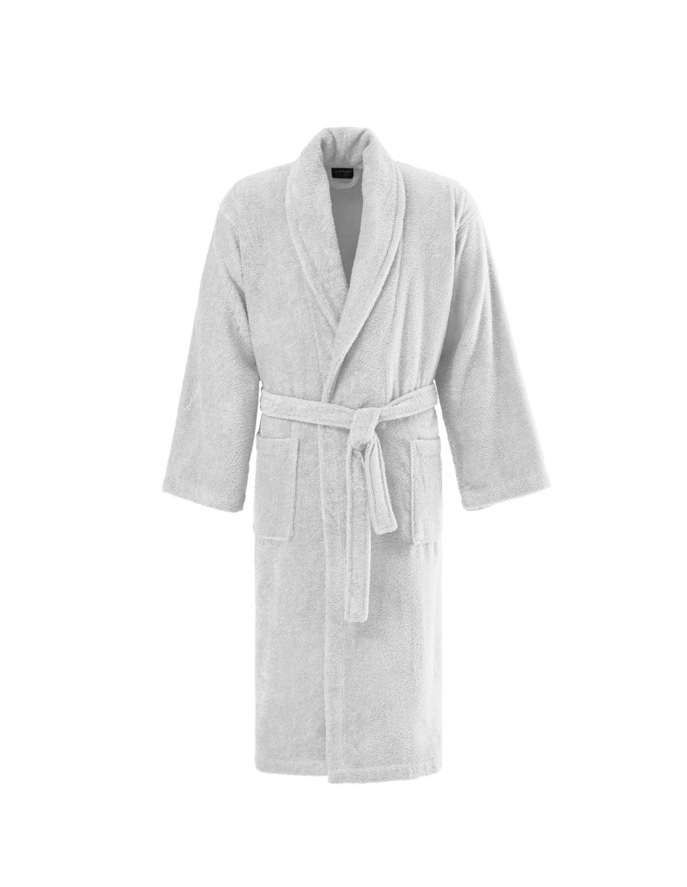 Peignoir col châle en coton...