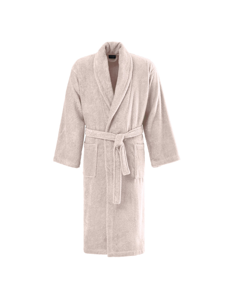 Peignoir col châle en coton...