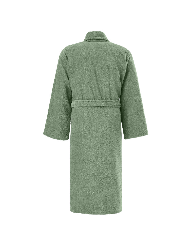 Peignoir col châle en coton...
