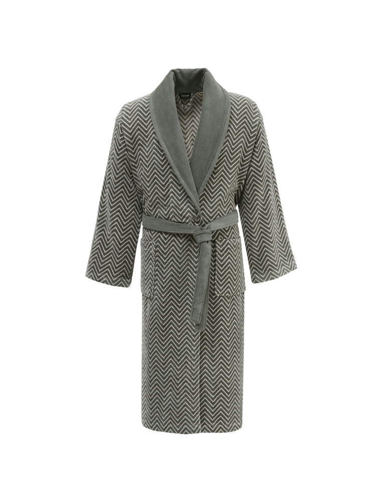 Peignoirs col châle Velours Jacquard...