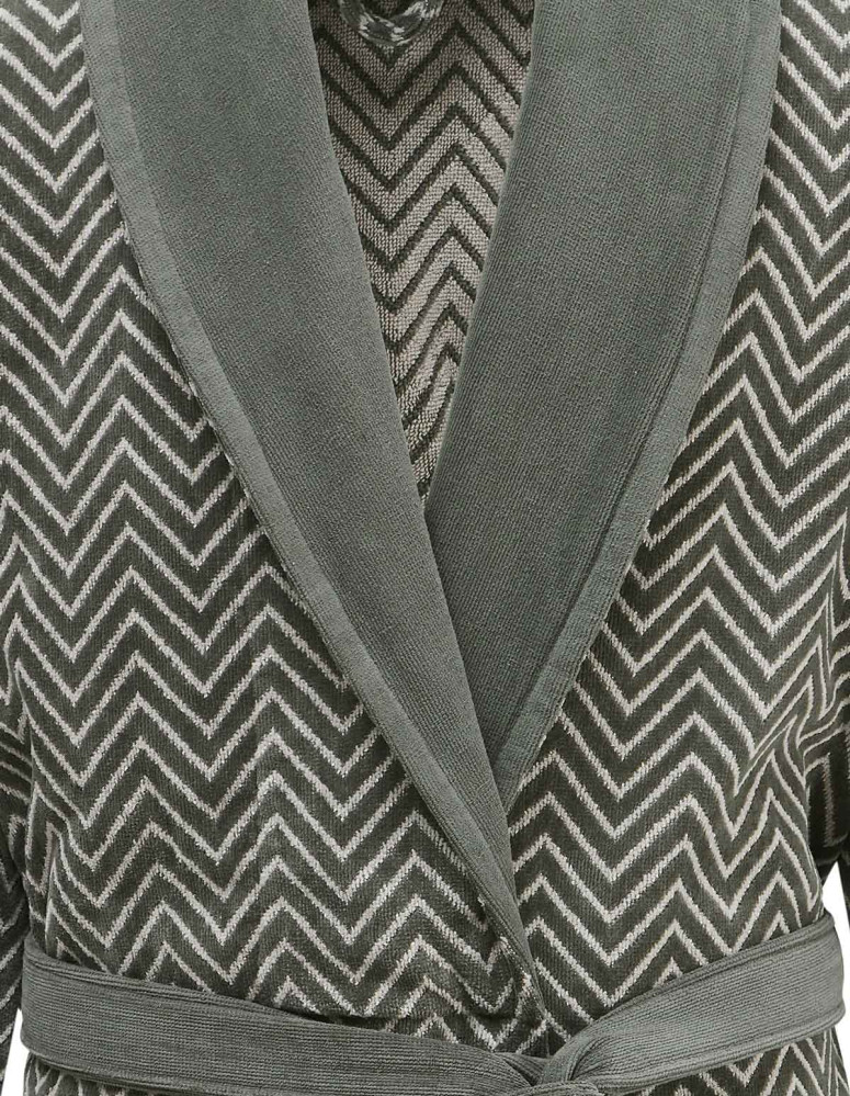 Peignoirs col châle Velours Jacquard...