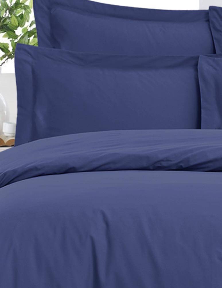 Housse de couette satin 120 fils UNIE...