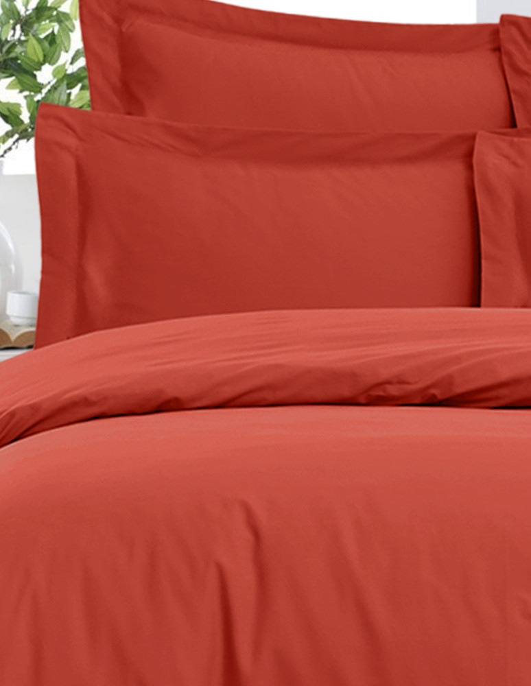 Housse de couette satin 120 fils UNIE...