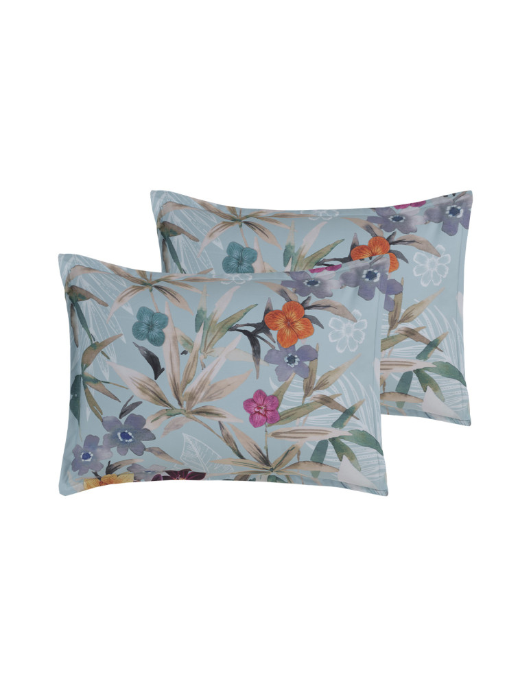 Lot de 2 taies d'oreillers percale...