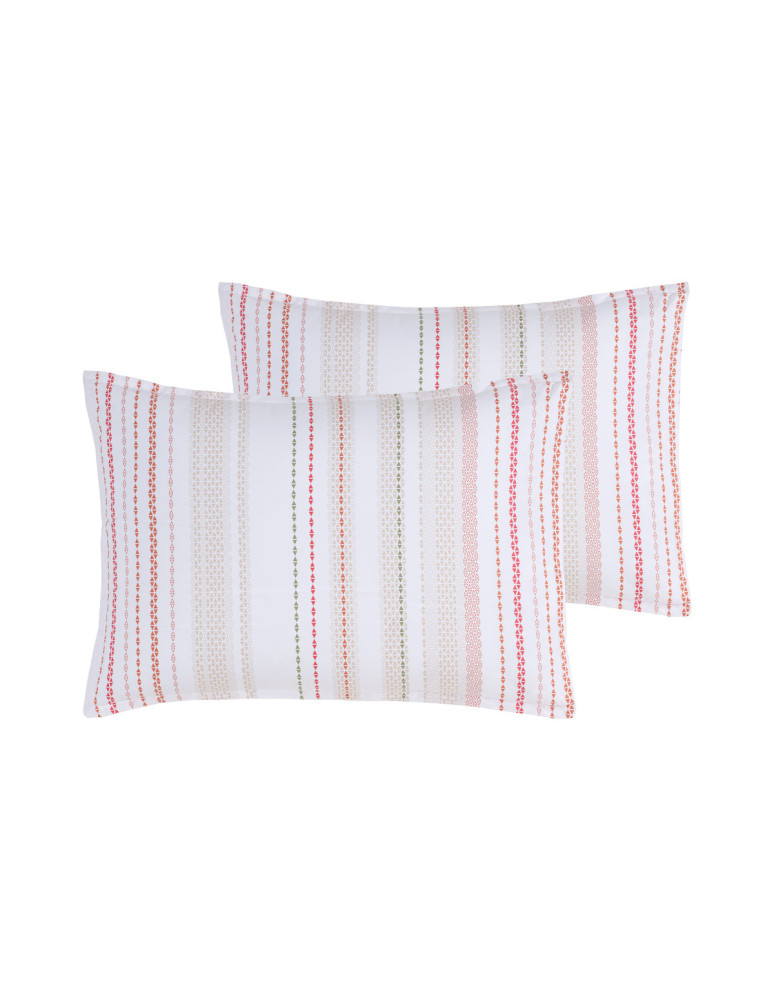 Lot de 2 taies d'oreillers percale GOTI