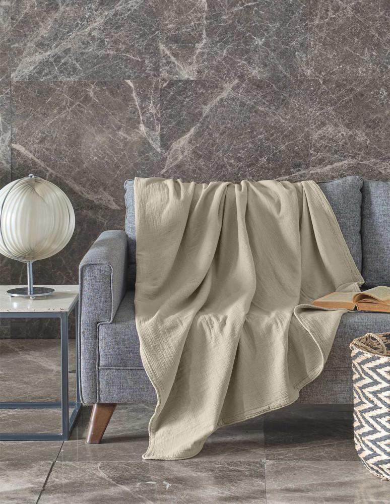 Plaid gaze de coton LOFT