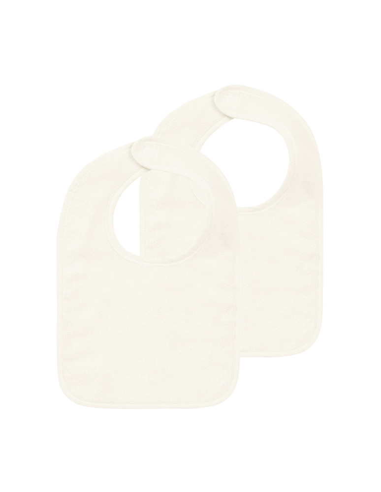 Lot de 2 bavoirs unis EDEN