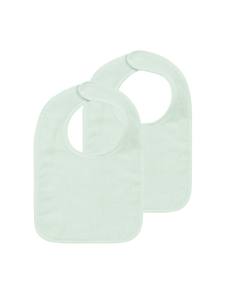 Lot de 2 bavoirs unis EDEN