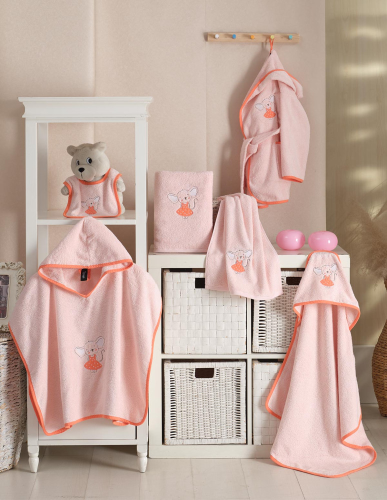 Peignoir enfant brodé MOUSE TITINE