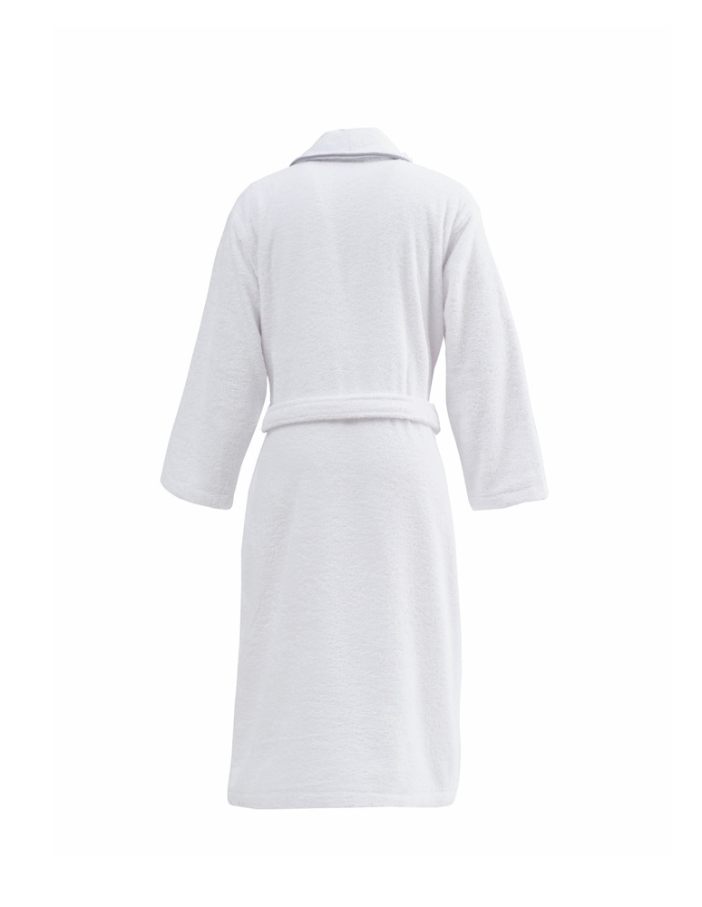 Peignoir col châle brodé 100% Coton...