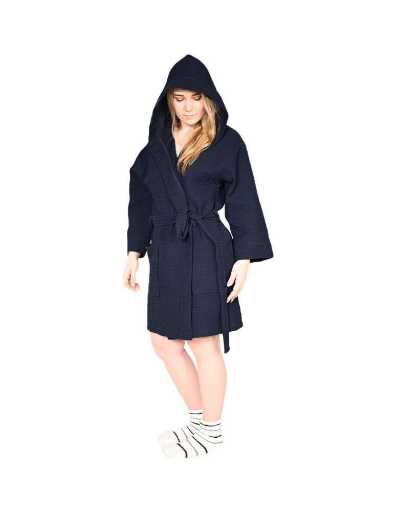 Peignoir mi-long nid...