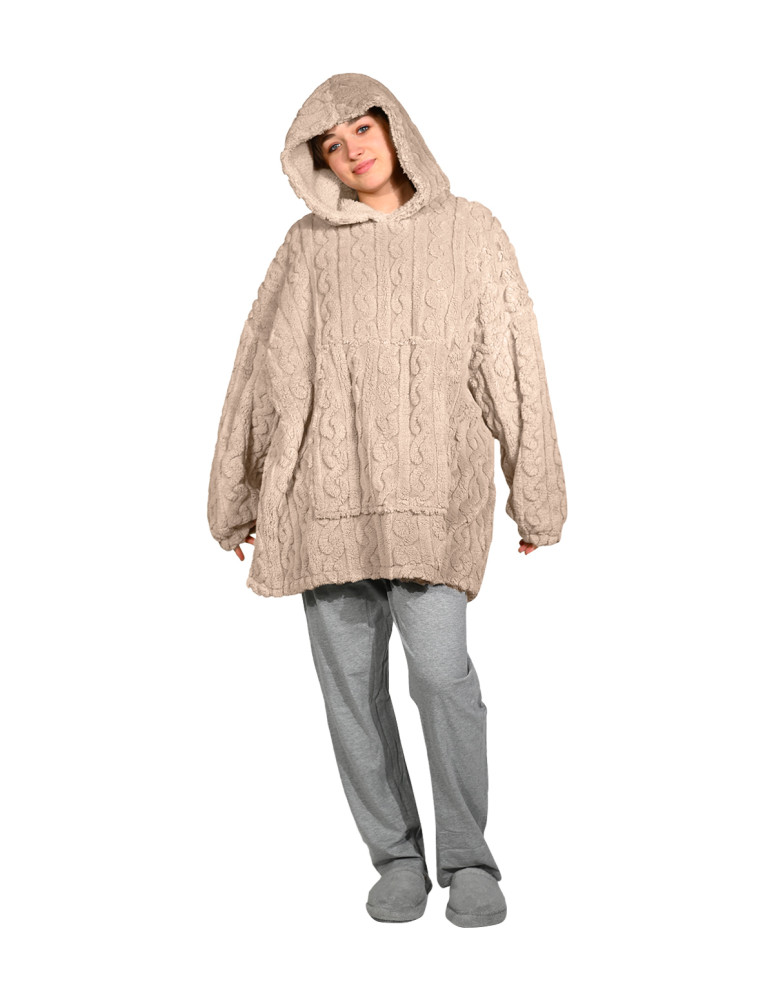 Peignoir polaire 310gsm WARM WOOL Peignoir polaire 310gsm WARM WOOL