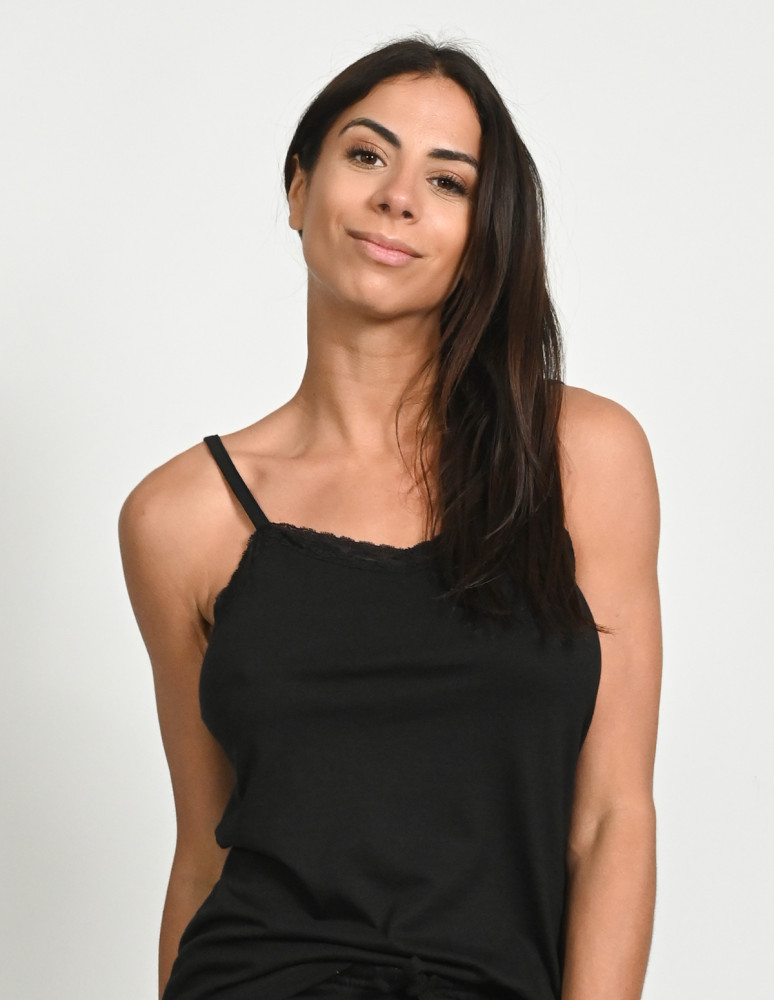 Pyjama short coton-viscose haut...