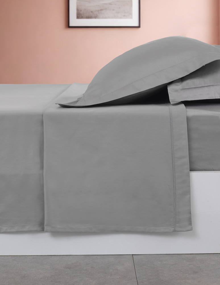 Drap Plat Satin de coton 120 fils UNI...