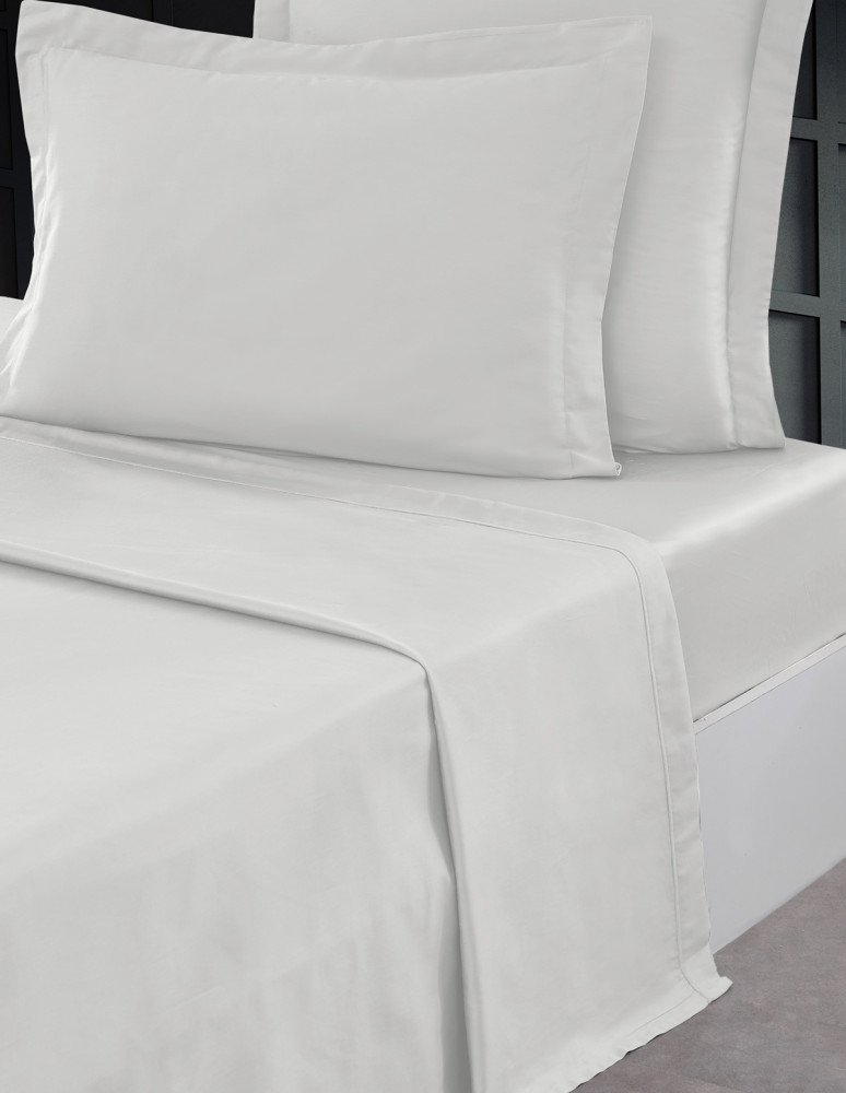 Drap Plat Satin de coton 120 fils UNI...