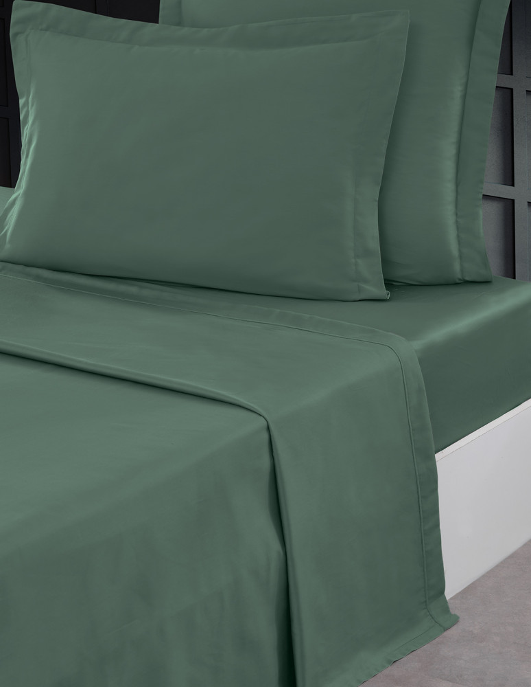 Drap Plat Satin de coton 120 fils UNI...