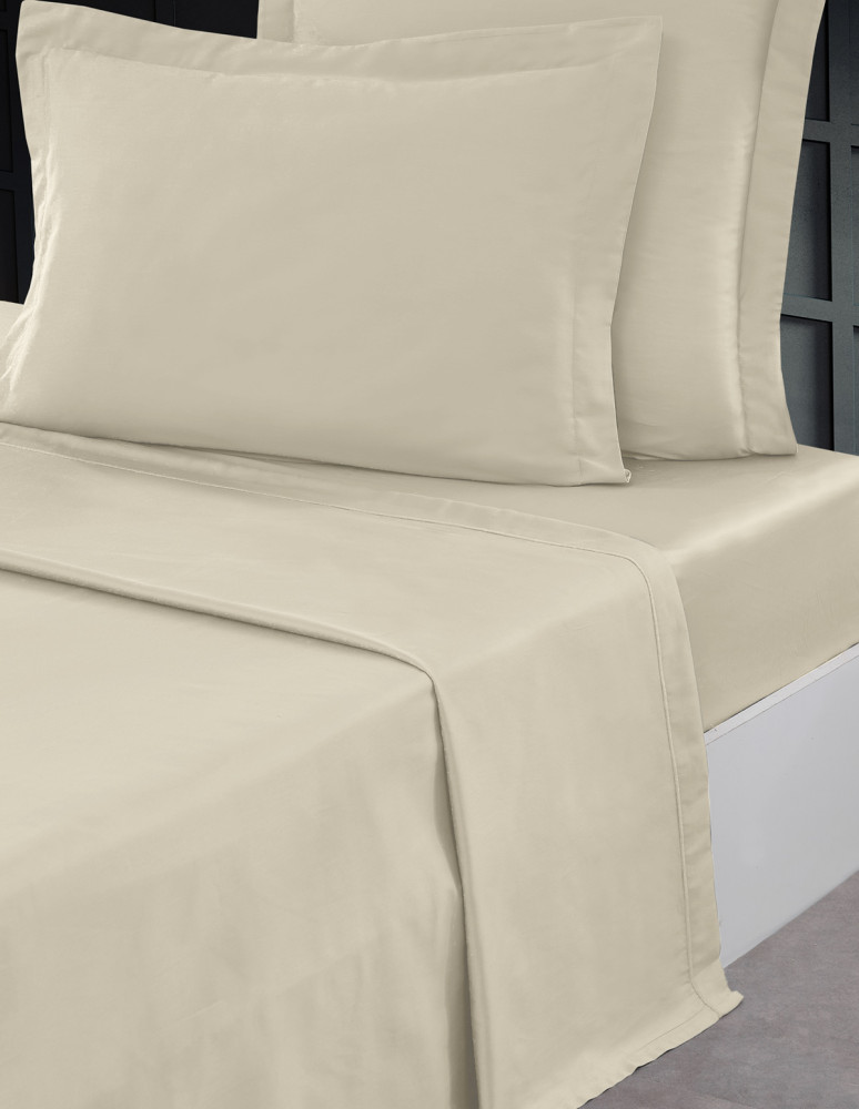 Drap Plat Satin de coton 120 fils UNI...