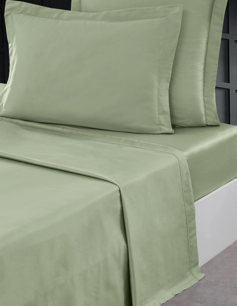 Drap Plat Satin de coton 120 fils UNI...