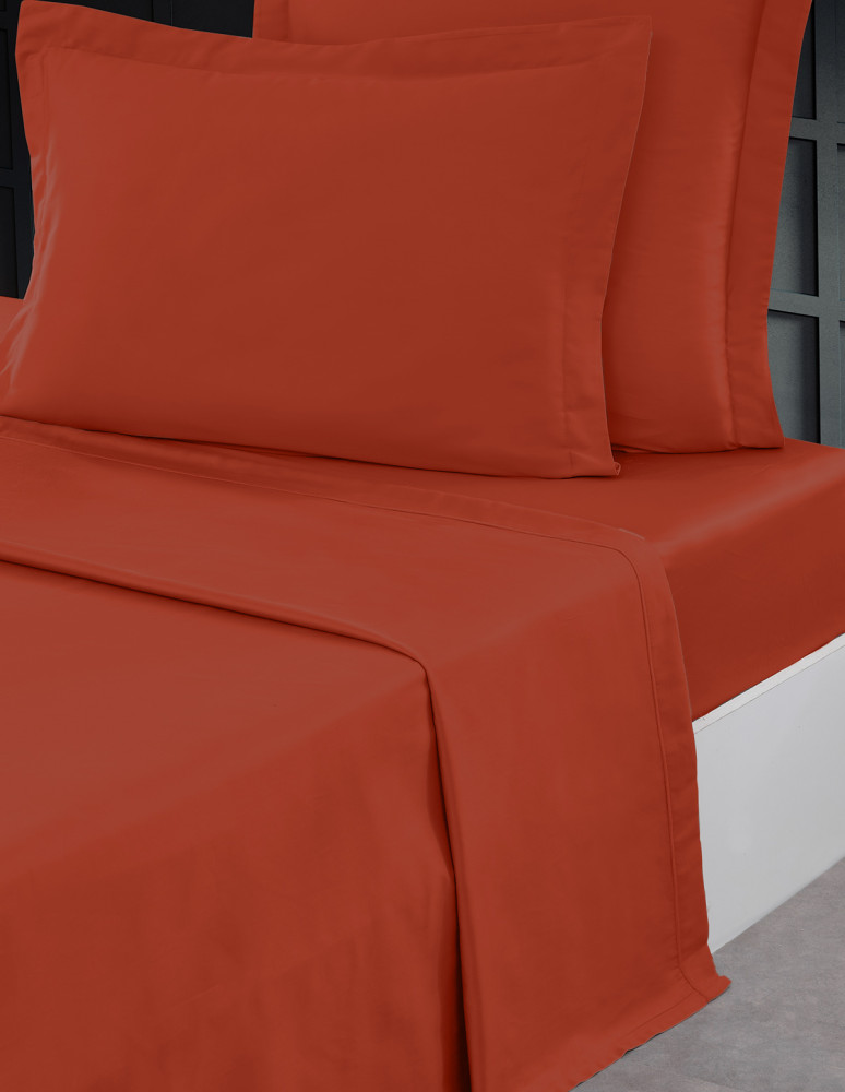 Drap Plat Satin de coton 120 fils UNI...