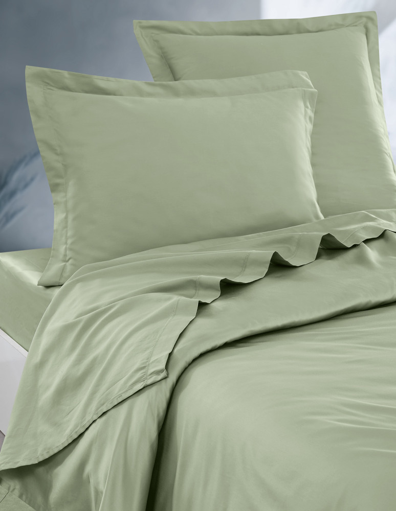 Drap Plat Satin de coton 120 fils UNI...