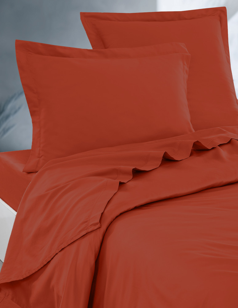 Drap Plat Satin de coton 120 fils UNI...