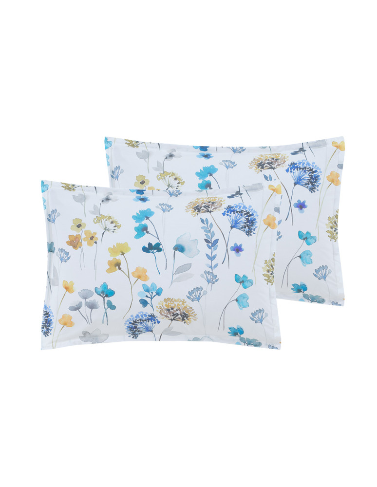 Lot de 2 taies d'oreillers percale...