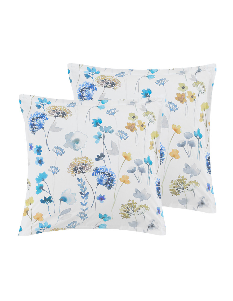 Lot de 2 taies d'oreillers percale...