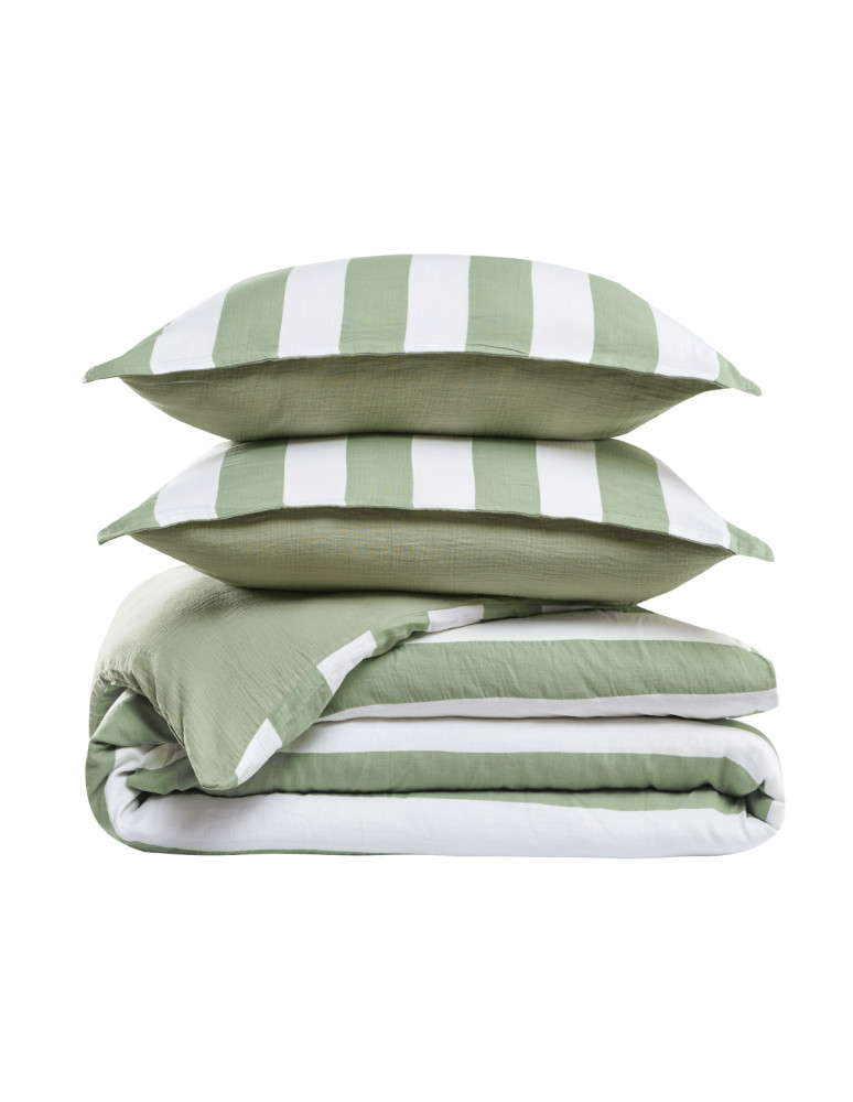 Housse de couette gaze de coton...