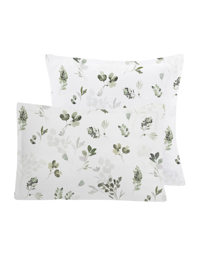 Lot de 2 taies d'oreiller gaze de...