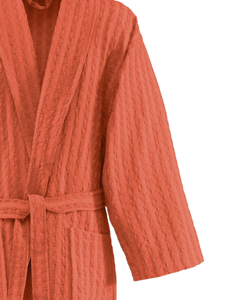 Peignoir nid d'abeille lavé WAFFLE KNOTE