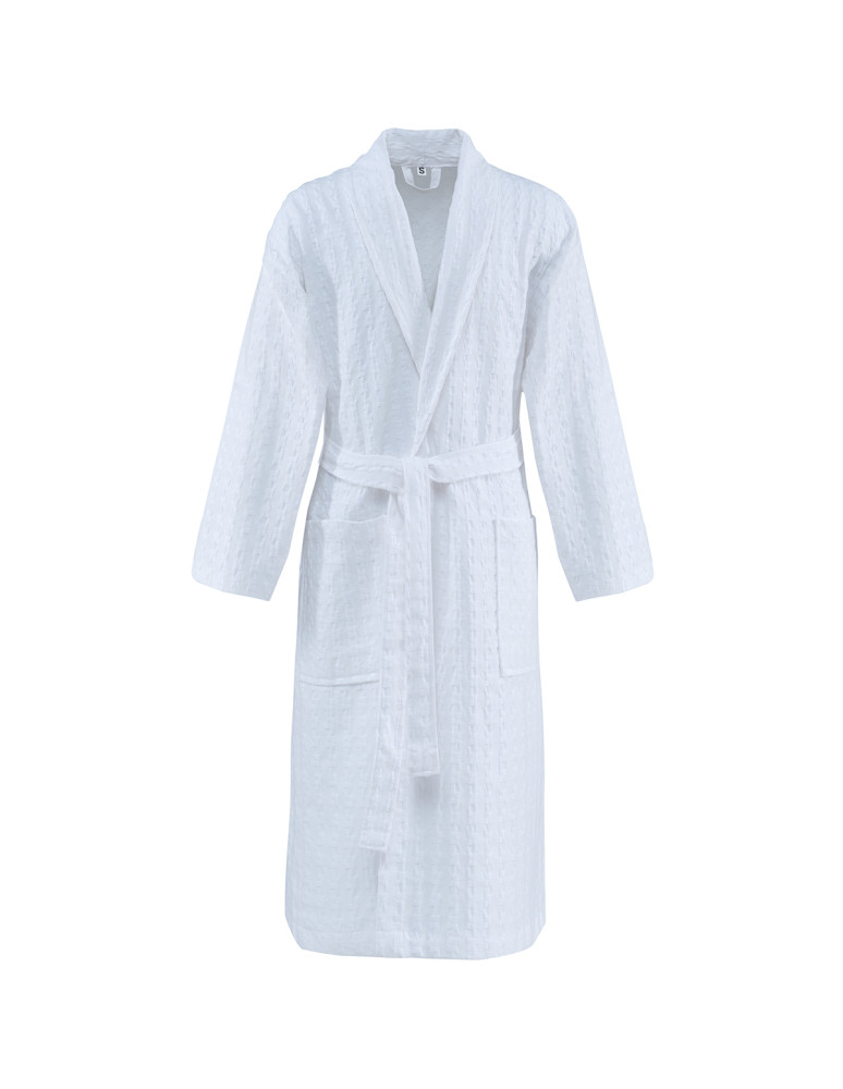 Peignoir nid d'abeille lavé WAFFLE KNOTE